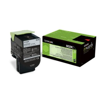 Lexmark 80C20KE Toner Schwarz, 1.000 Seiten, Corporate - Original