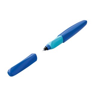 Pelikan Tintenroller Twist Deep Blue, Griffstück hellblau