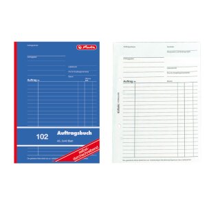 herlitz Formularbuch "Auftrag 102"  DIN A5  2 x 40 Blatt, selbstdurchschreibend