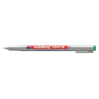 Edding 150S non permanenter OHP Marker, wasselöslicheTinte, grün 0,3mm VE= 10 Stifte