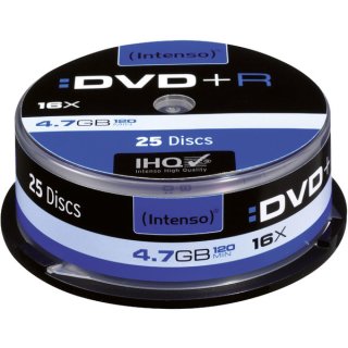 Rohling DVD+R 4,7GB, 16x, Spindel 25er