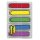 Post-it Index Haftstreifen Pfeile, 11,9 x 43,2 mm, je Farbe 20 Streifen, Set = 5 farbige Index a 20 Streifen, sortiert in grundfarben