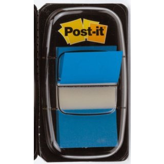 Post-it Index Haftstreifen 680, 25,4 x 43,2 mm, blau
