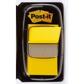 Post-it Index Haftstreifen 680, 25,4 x 43,2 mm, 50 Streifen, gelb