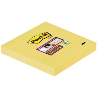 Haftnotiz Super Sticky Notes, 76 x 76 mm, 12 Blöcke, gelb