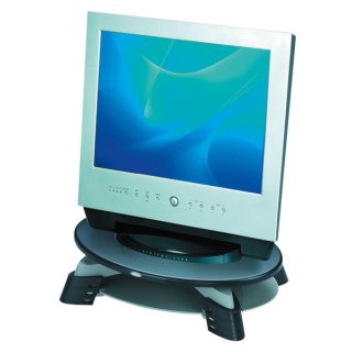 Monitorständer für TFT/LCD, in 3 Stufen höhenverstellbar, um 45° schwenkbar, Tragfähigkeit 14 kg, graphit