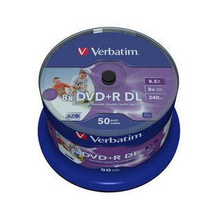 1x50 Verbatim DVD+R Double Layer 8x