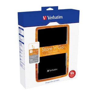 "Verbatim Store n Go 2,5"" 1TB " Festplatte USB 3.0, schwarz