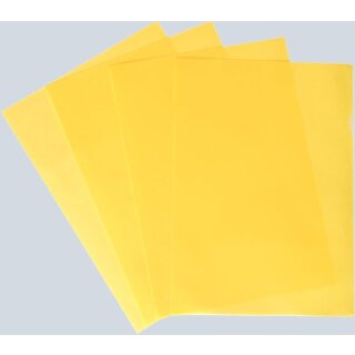 Büroring Sichthüllen A4 gelb 120 my PP-Folie Oberfläche: genarbt Packung = 100 Hüllen