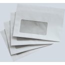 Briefumschlag C6, mit Fenster Selbstklebend, weiß, 75g