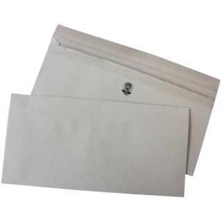 Briefumschlag DIN Lang, ohne Fenster, selbstklebend, grau, 75g/qm, 1000 Stück
