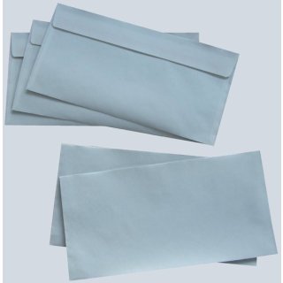 Briefumschlag DIN Lang, ohne Fenster, haftklebend, weiß, 80g/qm, 1000 Stück