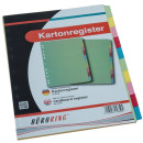 Büroring Karton Register A4 10-tlg. 5-farbig, 175g/qm