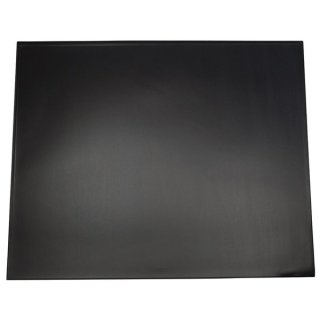 Büroring Schreibunterlage, schwarz, 65 x 52 cm, mit angeschweißter Vollsichtplatte
