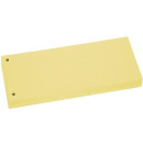 Büroring Trennstreifen gelb 10,5x24cm, 190g/qm Karton, gelocht