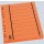 Trennblätter A4, orange, vollfarbig, schwarzer Orgadruck, 1 Packung = 100 Stück, 230g/qm, RC Karton