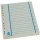 Trennblätter A4, blau, chamois, farbiger Orgadruck, 1 Packung = 100 Stück, 230g/qm RC Karton