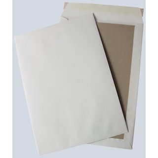 Versandtasche B4, ohne Fenster, haftklebend, Papprückwand, 110g/qm, weiß, 125 Stück