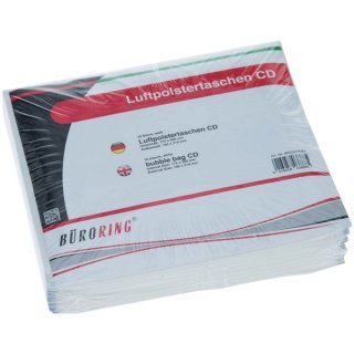 Luftpolsterversandtaschen CD, weiß, 175 x 200 mm, Inhalt: 10 Stück