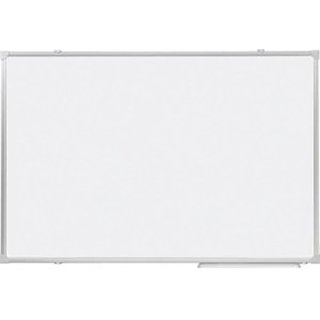 Büroring Whiteboard 100 x 200 cm, beschriftbar, magnethaftend mit Ablageleiste und Montagesatz