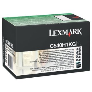 Lexmark C540H1KG Toner schwarz return program, 2.500 Seiten ISO/IEC 19798 für Lexmark C 540/544/546