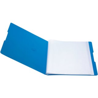 Sichtbuch PP, DIN A4, mit Rüclkenschild, blau opak, 20 Hüllen für 40 Blätter