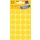 Markierungspunkte, gelb, Ø 18 mm, permanent, 1 Packung = 4 Blatt = 96 Stück