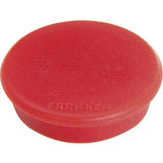 Franken Haftmagnet, Ø: 24mm, rot, Haftkraft: 300g (bis zu 4 Blatt 80g/qm), Packung à 10 Stück