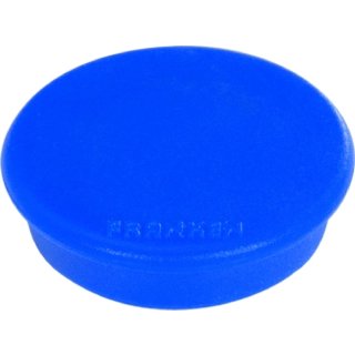 Franken Haftmagnet, Ø: 24mm, blau, Haftkraft: 300g (bis zu 4 Blatt 80g/qm), Packung à 10 Stück