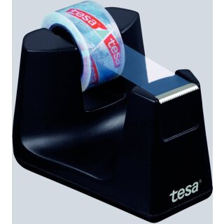 Klebeband-Tischabroller tesa Smart ecoLogo 15 mm x 10 m schwarz mit Klebefilm – 53903-00000-00
