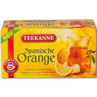 Teekanne Ländertee Spanische Orange, 20 Doppelkammerbeutel à 2,5 g