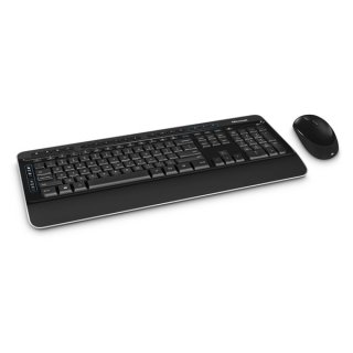 Wireless Desktop 3050, Maus + Tastatur, schwarz, inkl. Handballenauflage, leise Tastatur, Maus mit BlueTrack Technologie