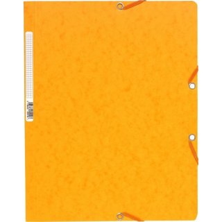 Eckenspannmappe für DIN A4 ohne Klappen, Fassungsvermögen: 250 Blatt, 320 x 240 mm, gelb