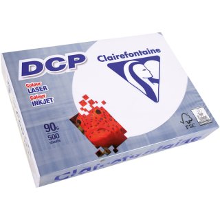 DCP Kopierpapier, DIN A4, 90g/qm, für Vollfarbdrucke, satiniert, Weißegrad: 170 CIE, weiß, Packung à 500 Blatt