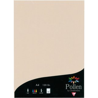 Farbiges Papier DIN A4, 120g/qm, 1 Packung = 50 Blatt, sand