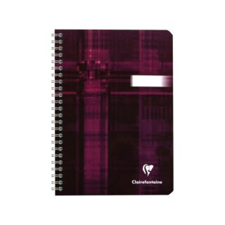 Notizbuch mit Doppelspirale DIN A5 14,8x21cm, 90 Blatt, 90g, kariert - Sortiert