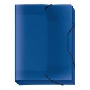 VELOFLEX Heftbox Crystal DIN A4 blau transparent, 3 cm...