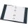 Telefonringbuch, A5, schwarz, PVC, 4-Ring, 16mm, Goldprägung, Ledernarbung mit 12tlg.Register A-Z und  25 Blatt-Einlage