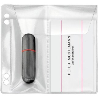 USB-Stick-Hüllen VELOFLEX PVC zum Abheften – 5 Stück