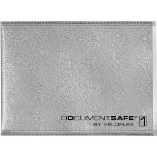 Ausweishülle Document Safe, für eine Karte, silber