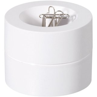 Klammerspender, weiß, aus bruchsicherem Kunststoff, Ø 7,3cm, Höhe 6cm