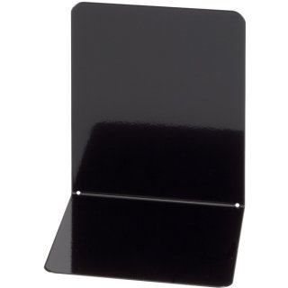 Buchstütze Metall, schwarz, breit, 14 x 14 x 13 cm, 1 Paar