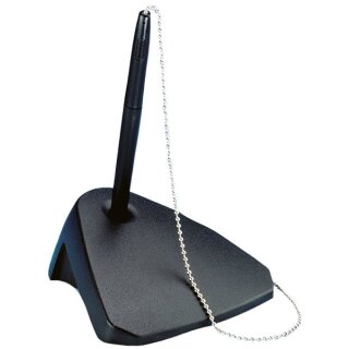 Kugelschreiberständer Modern, schwarz, mit Kuli