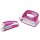 Set-Mini WOW Heftgerät und Locher pink, je 10 Blatt, Heftarten: geschlossen, genagelt; Locher: mit Anschlagschiene