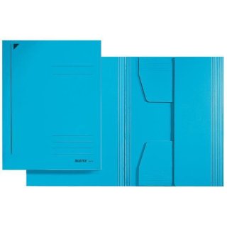 Jurismappe A4, blau, 3 Klappen, Fassungsvermögen: 250 Blatt, Karton: 430g