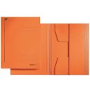 Jurismappe A4, orange, 3 Klappen, Fassungsvermögen:...