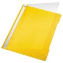 Schnellhefter PVC A4 transparent/gelb