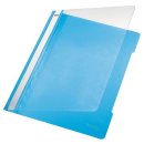 Schnellhefter PVC A4 transparent/hellblau