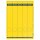 Rückenschild selbstklebend, lang/schmal, gelb, Blatt mit 5 Schildern, Inhalt: 125 Stück, Maße: 38 x 285 mm