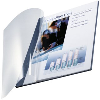 Bindemappen impressBIND Soft Cover für DIN A4, Rücken: 3,5 mm, Vorderseite: PET, für 35 Blatt, Inhalt: 10 Stück, schwarz